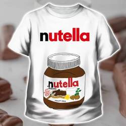 Nutella Food Cosplay Matching 3D Hoodie, Nutella Food 3D Shirt Meaningful Gift For Family Gift For Boyfriend Valentine Gift
