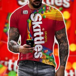 Chocolate Candy Skittle Fruits Halloween 3D Shirt, Candy Group Costume 3D Shirt Meaningful Gift For Family Gift For Boyfriend Valentine Gift
