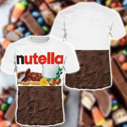Nutella Food Cosplay Matching 3D Hoodie, Nutella Food 3D Shirt Meaningful Gift For Family Gift For Boyfriend Valentine Gift