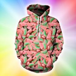 Sour Patch Kids 3D Hoodie, Candy Halloween Costumes Sour Patch Group Halloween
