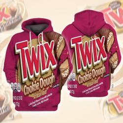 Candy Twix Halloween Costume 3D Hoodie, Twix left and right couple