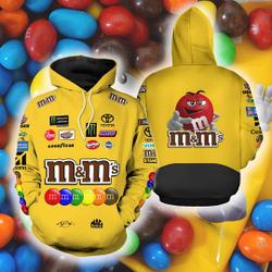 M And M Halloween Costume 3D Hoodie, M&M Face Halloween Costume
