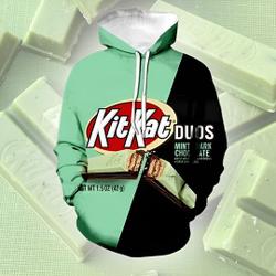 Kit Kat 3D Hoodie, KitKat Halloween Costume Cosplay