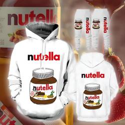 Nutella Food Cosplay Matching 3D Hoodie, Nutella Food 3D (Not Included Sweatpants)