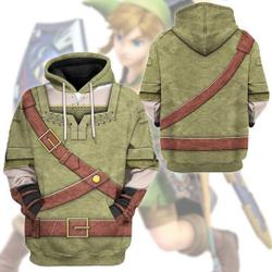 Hyrule's Hero 3D All Over Print Shirt, Video Game Hero Cosplay Hoodie