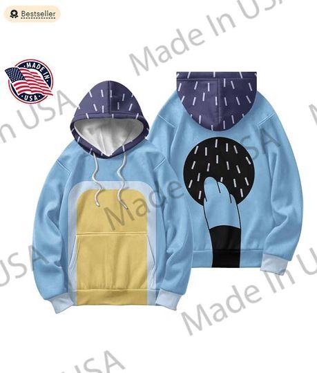 Father Dog Family 3D Shirt,Dad Puppy Cosplay All Over Print 3D Hoodie