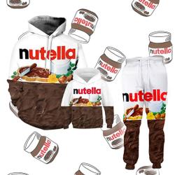 Nutella Food Cosplay Matching 3D Hoodie, Nutella Food 3D (Not Included Sweatpants)