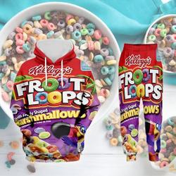 Kelloggs Froot Loops 3D Hoodie (Not Included Sweatpants)
