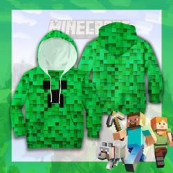 Minecraft Inspired 3D Print Kids shirt, Birthday 3D Hoodie