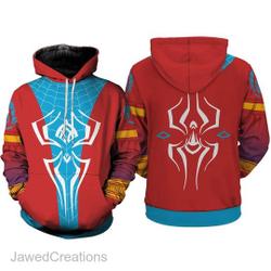 Pavitr Prabhakar 3D Full Over Print Hoodie, Spider Man Across The SpiderVerse 3D Hoodie