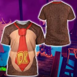 Donkey Kong Super Mario 3D T-shirt, Donkey Kong Cosplay Meaningful Gift For Family Gift For Boyfriend Valentine Gift
