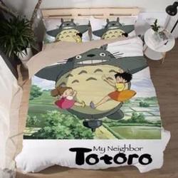 Tonari no Totoro #2 Duvet Cover Pillowcase Bedding Set Gift For Your Girlfriend Boyfriend Gift For Love Gift For Friend Best Valentine Present Holiday Gift