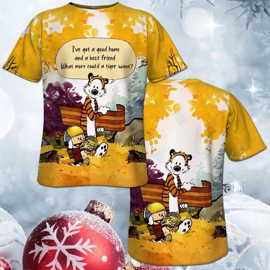 3D T-Shirt Printed Fashion Calvi Christmas Holiday Birthday Gift Friends Love Meaningful Gift For Family Gift For Boyfriend Valentine Gift