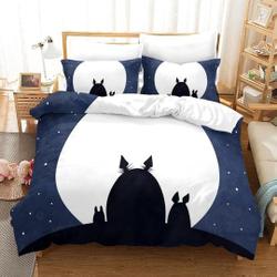 Tonari no Totoro #34 Duvet Cover Pillowcase Bedding Set Gift For Your Girlfriend Boyfriend Gift For Love Gift For Friend Best Valentine Present Holiday Gift