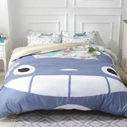 Tonari no Totoro #8 Duvet Cover Pillowcase Bedding Set Gift For Your Girlfriend Boyfriend Gift For Love Gift For Friend Best Valentine Present Holiday Gift