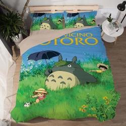 Tonari no Totoro #4 Duvet Cover Pillowcase Bedding Set Gift For Your Girlfriend Boyfriend Gift For Love Gift For Friend Best Valentine Present Holiday Gift