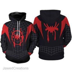 Miles Morales 3D Full Over Print Hoodie, Spider Man Across The SpiderVerse Shirt