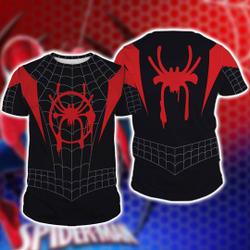 Miles Morales Halloween 3D Shirt, Spider Man Across The Spiderverse Shirt Meaningful Gift For Family Gift For Boyfriend Valentine Gift