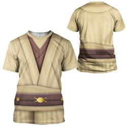 Star Wars Obi Wan 3D Shirt, Star Wars Cosplay Costume Meaningful Gift For Family Gift For Boyfriend Valentine Gift