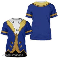 The Beast Prince Costume Cosplay 3D Shirt Meaningful Gift For Family Gift For Boyfriend Valentine Gift