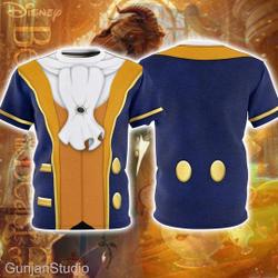 Beauty and the Beast 3D Hoodie, Beast Suits Meaningful Gift For Family Gift For Boyfriend Valentine Gift