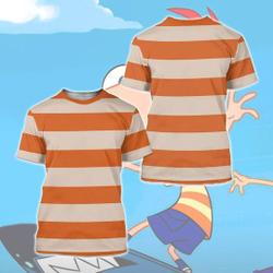 Phineas 3D Costume Shirt, Cosplay Matching Team Tee Meaningful Gift For Family Gift For Boyfriend Valentine Gift