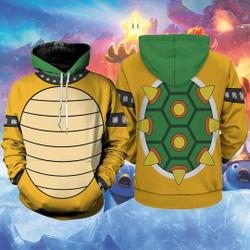 Mario Bowser 3D Full Over Print Hoodie | Bowser Costume Shirt