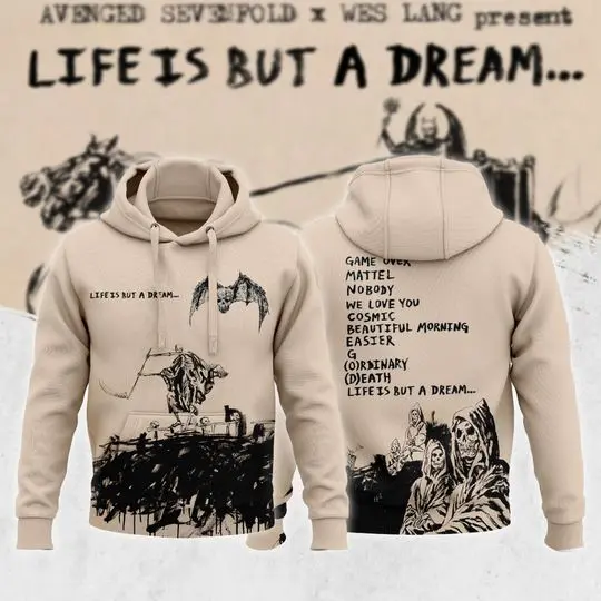 Avenged Sevenfold Life Is But A Dream North American Tour 2023 3D Hoodie