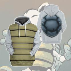 Dry Bones Mario 3D Tshirt, Mario Dry Bones Cosplay Matching Hoodie