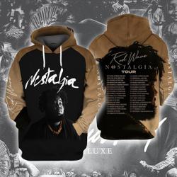 Rod Wave Nostalgia Concert Rap Hoodie 3D, World Tour 2023 3D Hoodie