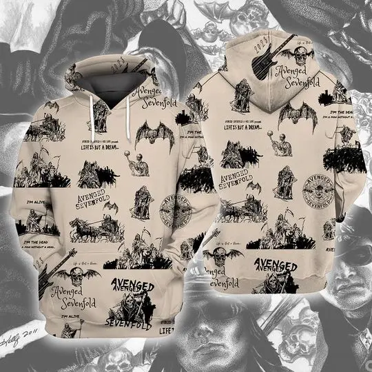 Avenged Sevenfold Life Is But A Dream North American Tour 2023 3D Shirt