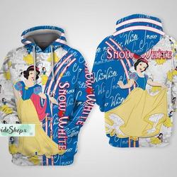Christmas Snow White Hoodies, Snow White 3D Hoodie