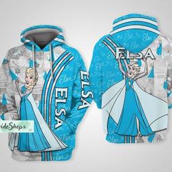 Christmas Disney Frozen Hoodies, Frozen Elsa 3D Hoodie