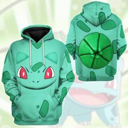Unisex Bulbasaur Full Over Print 3D Hoodie
