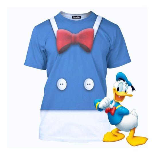 Donald Duck 3D Shirt, Disney Duck Blue Suit 3D Costume Cosplay 3D Shirt Meaningful Gift For Family Gift For Boyfriend Valentine Gift
