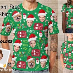 Custom Face Christmas Family Shirt Meaningful Gift For Family Gift For Boyfriend Valentine Gift