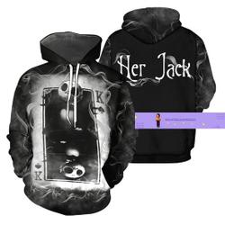 Halloween His Sally Her Jack Hoodie, Jack Skellington Hoodie