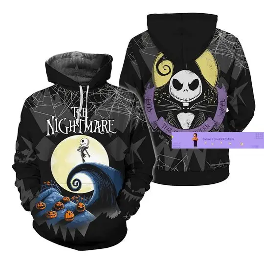 Halloween Gifts, Jack Skellington Hoodie, Nightmare Before Christmas