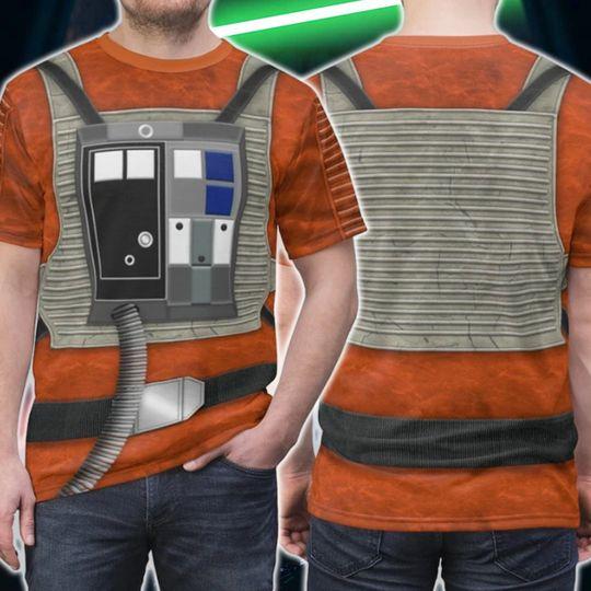 Rebel Flight Suit Galaxy Hero Characters Costume Men 3D Shirt Meaningful Gift For Family Gift For Boyfriend Valentine Gift