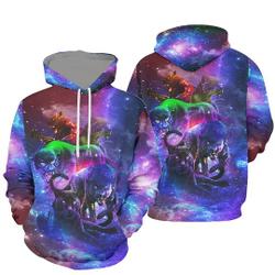 Galaxy Panther Pattern 3D Hoodie
