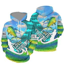 Fishing River 3D Hoodie