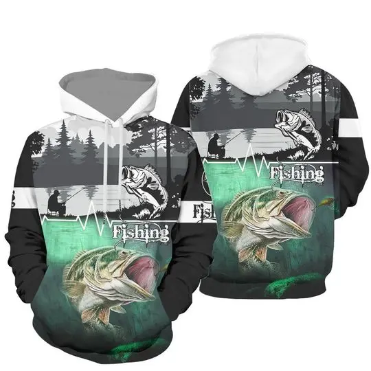 Fishing River 3D Hoodie