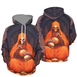 Halloween Mythical Colorful Skull 3D Hoodie