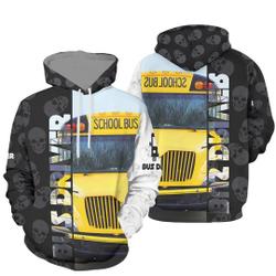 School Bus Driver 3D Hoodie