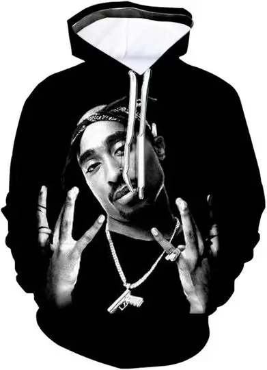 3D Legend Rapper Pullover Men Unisex Hoodie