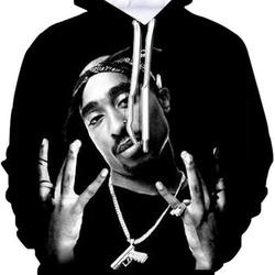 3D Legend Rapper Pullover Men Unisex Hoodie