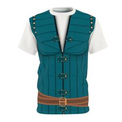 Snuggly Duckling Hero Cosplay Costume Shirt, Wanted Thief Prince Cosplay Halloween 3D Full Printed Shirt, Swashbuckling Hero Outfit