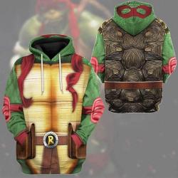Orange Turtle Halloween Costume 3D Hoodie
