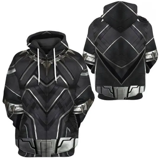 African Superhero Halloween Costume 3D Hoodie