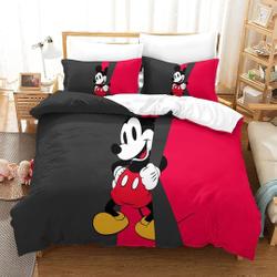 3 Piece Digital Printed Mickey Mouse Bedding Set Gift For Your Girlfriend Boyfriend Gift For Love Gift For Friend Best Valentine Present Holiday Gift